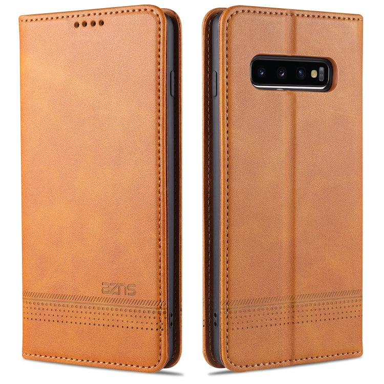 AZNS Custodia in pelle a vibrazione orizzontale con struttura in vitello magnetico con slot per carte, supporto e portafoglio, For Samsung Galaxy S10+, For Samsung Galaxy S20 FE, For Huawei Honor X10 Max