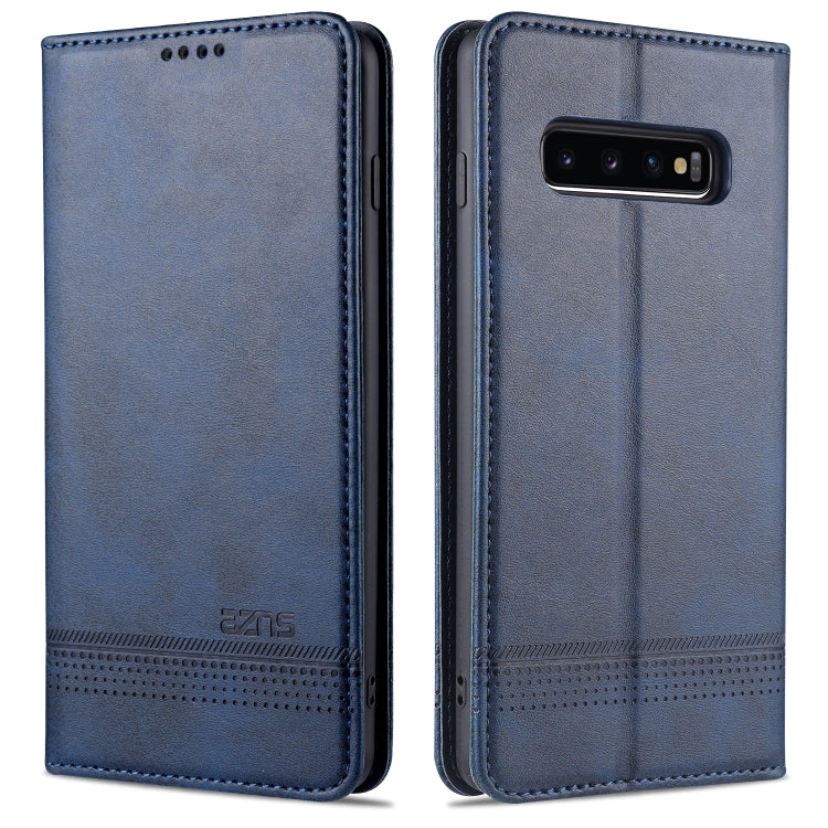 AZNS Custodia in pelle a vibrazione orizzontale con struttura in vitello magnetico con slot per carte, supporto e portafoglio, For Samsung Galaxy S10+, For Samsung Galaxy S20 FE, For Huawei Honor X10 Max