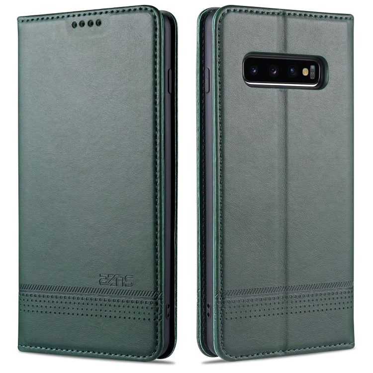 AZNS Custodia in pelle a vibrazione orizzontale con struttura in vitello magnetico con slot per carte, supporto e portafoglio, For Samsung Galaxy S10+, For Samsung Galaxy S20 FE, For Huawei Honor X10 Max