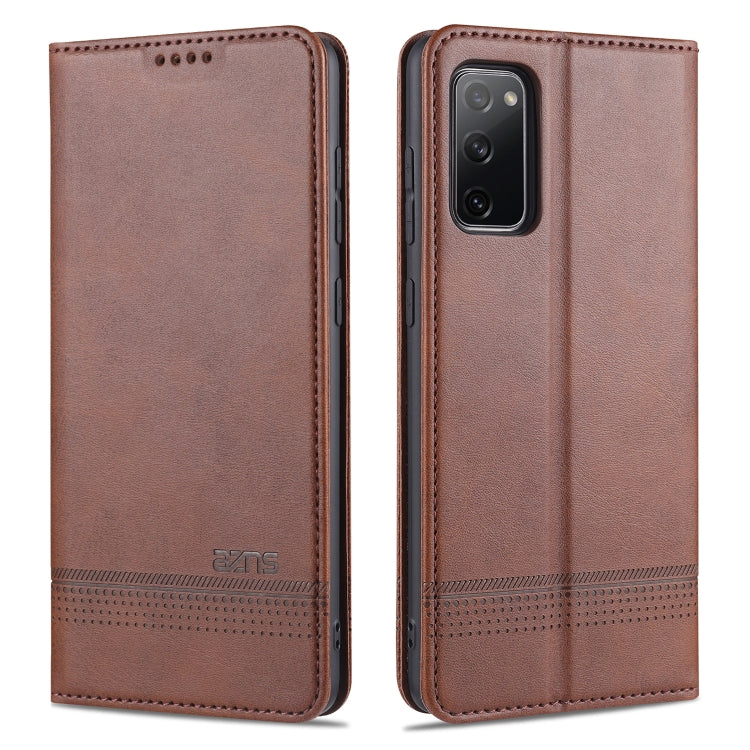 AZNS Custodia in pelle a vibrazione orizzontale con struttura in vitello magnetico con slot per carte, supporto e portafoglio, For Samsung Galaxy S10+, For Samsung Galaxy S20 FE, For Huawei Honor X10 Max