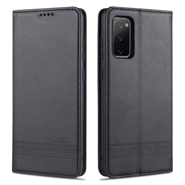 AZNS Custodia in pelle a vibrazione orizzontale con struttura in vitello magnetico con slot per carte, supporto e portafoglio, For Samsung Galaxy S10+, For Samsung Galaxy S20 FE, For Huawei Honor X10 Max