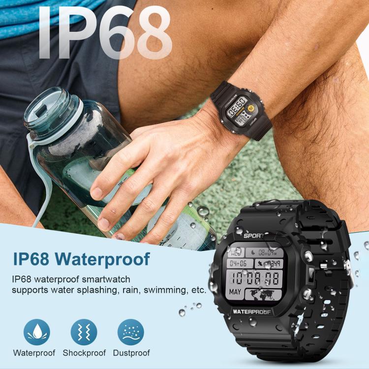 LC31 Smartwatch sportivo per attività all'aperto con schermo TFT Full Touch da 1,75 pollici, Bluetooth, chiamate e torcia.