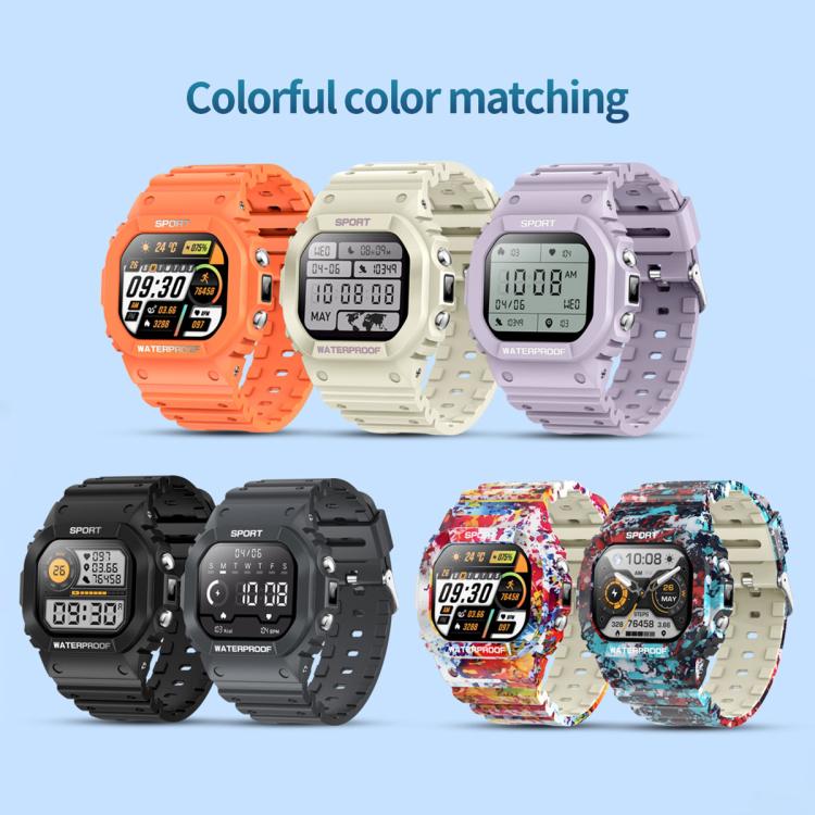 LC31 Smartwatch sportivo per attività all'aperto con schermo TFT Full Touch da 1,75 pollici, Bluetooth, chiamate e torcia.