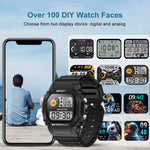 LC31 Smartwatch sportivo per attività all'aperto con schermo TFT Full Touch da 1,75 pollici, Bluetooth, chiamate e torcia.