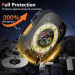 Cover per orologio con pellicola in vetro temperato integrata xDfind per PC, For Apple Watch Series 6 / 5 / 4 / SE 44mm, For Apple Watch Series 6 / 5 / 4 / SE 40mm