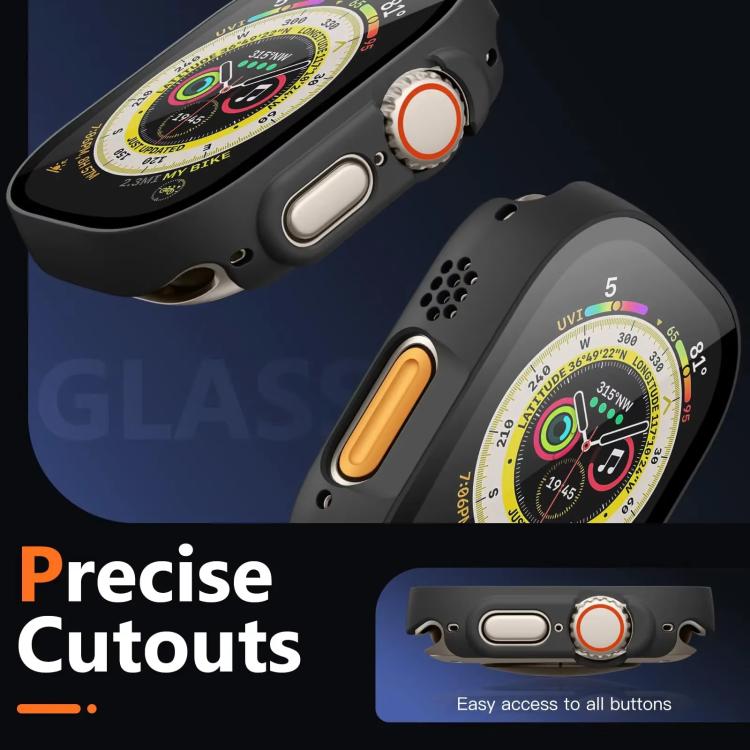Cover per orologio con pellicola in vetro temperato integrata xDfind per PC, For Apple Watch Series 6 / 5 / 4 / SE 44mm, For Apple Watch Series 6 / 5 / 4 / SE 40mm