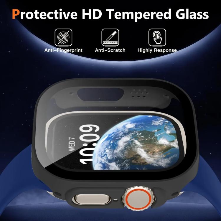 Cover per orologio con pellicola in vetro temperato integrata xDfind per PC, For Apple Watch Series 9 / 8 / 7 41mm, For Apple Watch Series 3 / 2 / 1 38mm