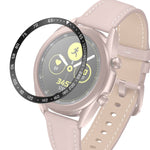 Anello con castone in acciaio per orologio intelligente, versione E, For Samsung Galaxy Watch 3 41mm, For Samsung Galaxy Watch 3 45mm