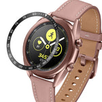 Anello con castone in acciaio per orologio intelligente, versione E, For Samsung Galaxy Watch 3 41mm, For Samsung Galaxy Watch 3 45mm