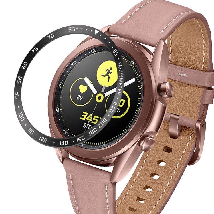 Anello con castone in acciaio per orologio intelligente, versione E, For Samsung Galaxy Watch 3 41mm, For Samsung Galaxy Watch 3 45mm