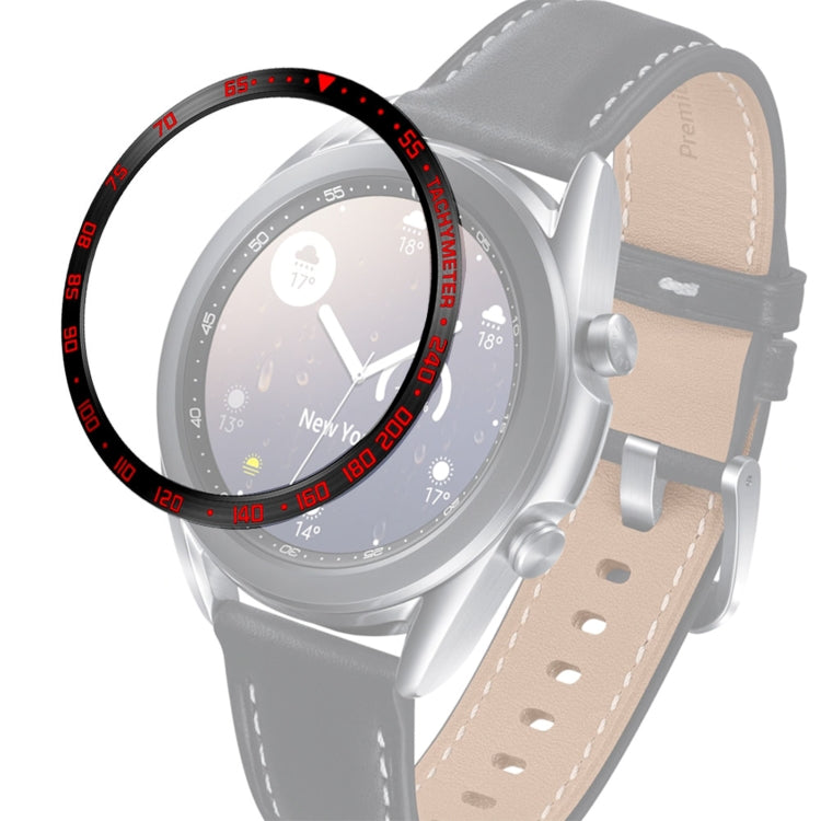 Anello con castone in acciaio per orologio intelligente, versione E, For Samsung Galaxy Watch 3 41mm, For Samsung Galaxy Watch 3 45mm