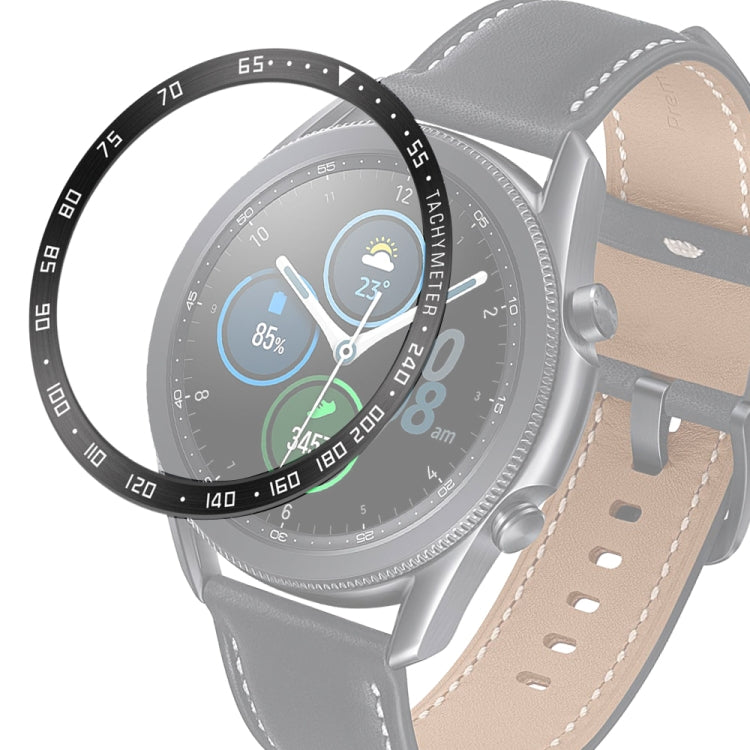 Anello con castone in acciaio per orologio intelligente, versione E, For Samsung Galaxy Watch 3 41mm, For Samsung Galaxy Watch 3 45mm