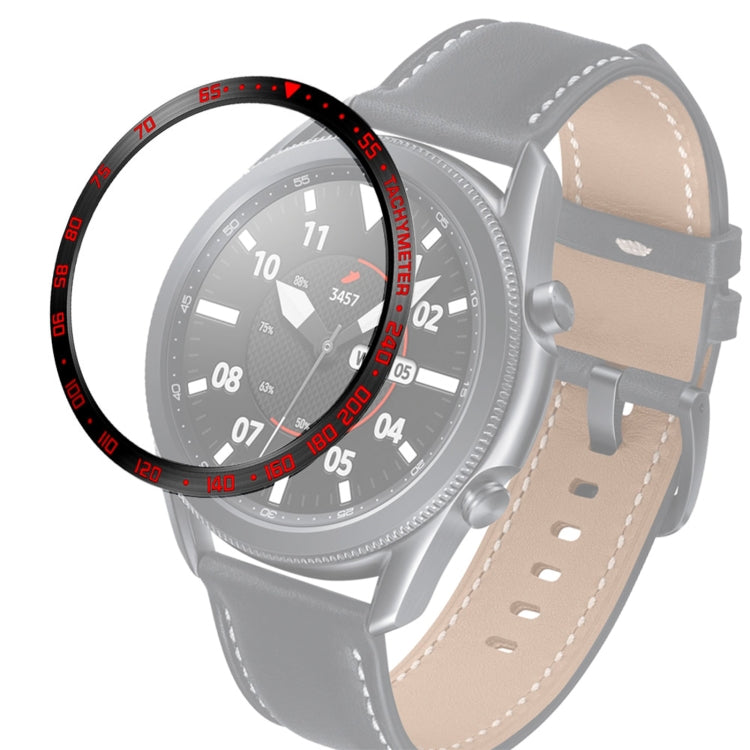 Anello con castone in acciaio per orologio intelligente, versione E, For Samsung Galaxy Watch 3 41mm, For Samsung Galaxy Watch 3 45mm