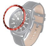 Anello con castone in acciaio per orologio intelligente, versione E, For Samsung Galaxy Watch 3 41mm, For Samsung Galaxy Watch 3 45mm