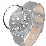 Anello con castone in acciaio per orologio intelligente, versione E, For Samsung Galaxy Watch 3 41mm, For Samsung Galaxy Watch 3 45mm