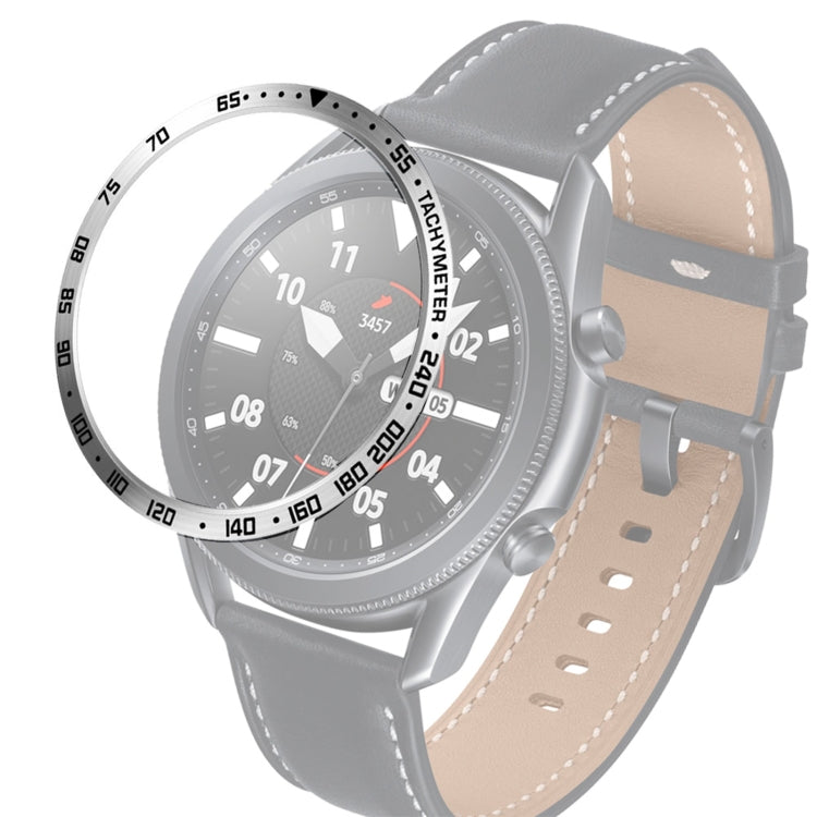 Anello con castone in acciaio per orologio intelligente, versione E, For Samsung Galaxy Watch 3 41mm, For Samsung Galaxy Watch 3 45mm
