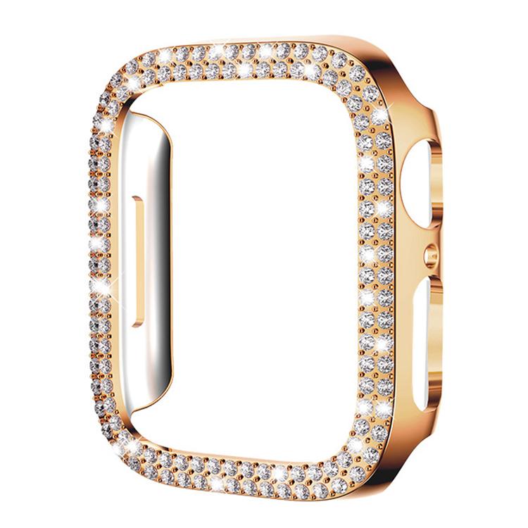 xDfind Cover per orologio in policarbonato con doppia fila di diamanti, For Apple Watch Series 6 / 5 / 4 / SE 44mm, For Apple Watch Series 6 / 5 / 4 / SE 40mm