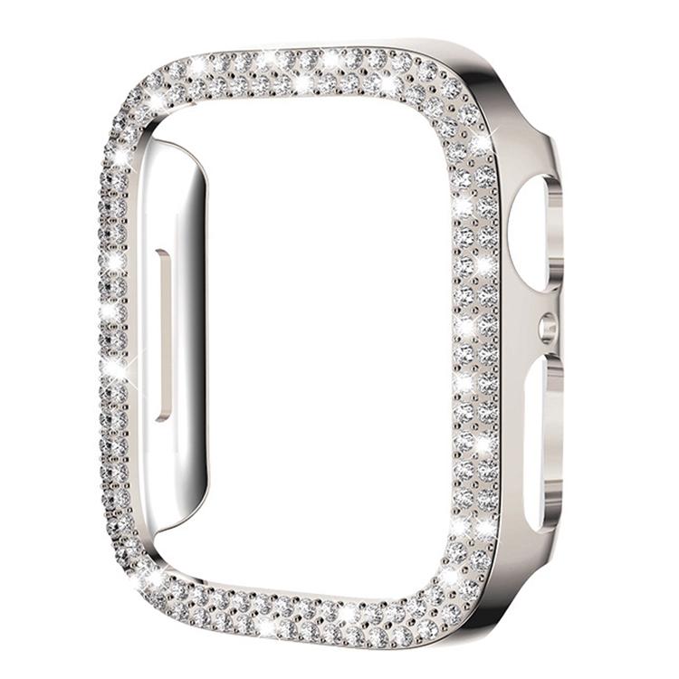 xDfind Cover per orologio in policarbonato con doppia fila di diamanti, For Apple Watch Series 6 / 5 / 4 / SE 44mm, For Apple Watch Series 6 / 5 / 4 / SE 40mm