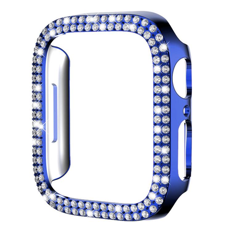 xDfind Cover per orologio in policarbonato con doppia fila di diamanti, For Apple Watch Series 11 46mm / 10 46mm, For Apple Watch Series 11 42mm / 10 42mm