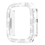 xDfind Cover per orologio in policarbonato con doppia fila di diamanti, For Apple Watch Ultra 3 / 2 / 1 49mm, For Apple Watch Series 9 / 8 / 7 45mm