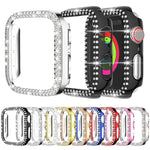 xDfind Cover per orologio in policarbonato con doppia fila di diamanti, For Apple Watch Series 6 / 5 / 4 / SE 44mm, For Apple Watch Series 6 / 5 / 4 / SE 40mm