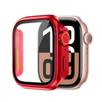 xDfind Passa alla pellicola in vetro temperato Ultra 49mm con cover per orologio integrata in PC, For Apple Watch Series 9 / 8 / 7 41mm