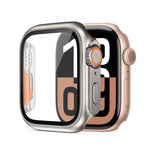xDfind Passa alla pellicola in vetro temperato Ultra 49mm con cover per orologio integrata in PC, For Apple Watch Series 9 / 8 / 7 41mm