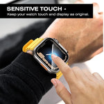 xDfind Passa alla pellicola in vetro temperato Ultra 49mm con cover per orologio integrata in PC, For Apple Watch Series 9 / 8 / 7 41mm