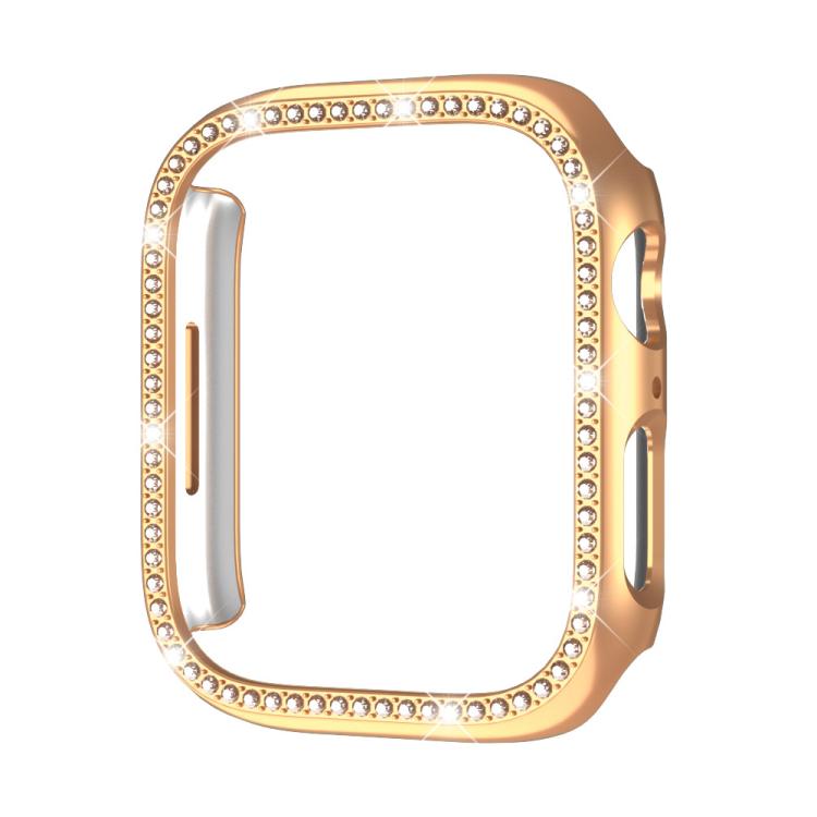 xDfin Single Row Diamond Hollow PC Watch Cover, For Apple Watch Series 11 46mm / 10 46mm, For Apple Watch Series 11 42mm / 10 42mm