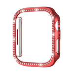 xDfin Single Row Diamond Hollow PC Watch Cover, For Apple Watch Series 11 46mm / 10 46mm, For Apple Watch Series 11 42mm / 10 42mm