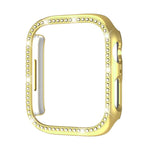 xDfin Single Row Diamond Hollow PC Watch Cover, For Apple Watch Series 11 46mm / 10 46mm, For Apple Watch Series 11 42mm / 10 42mm