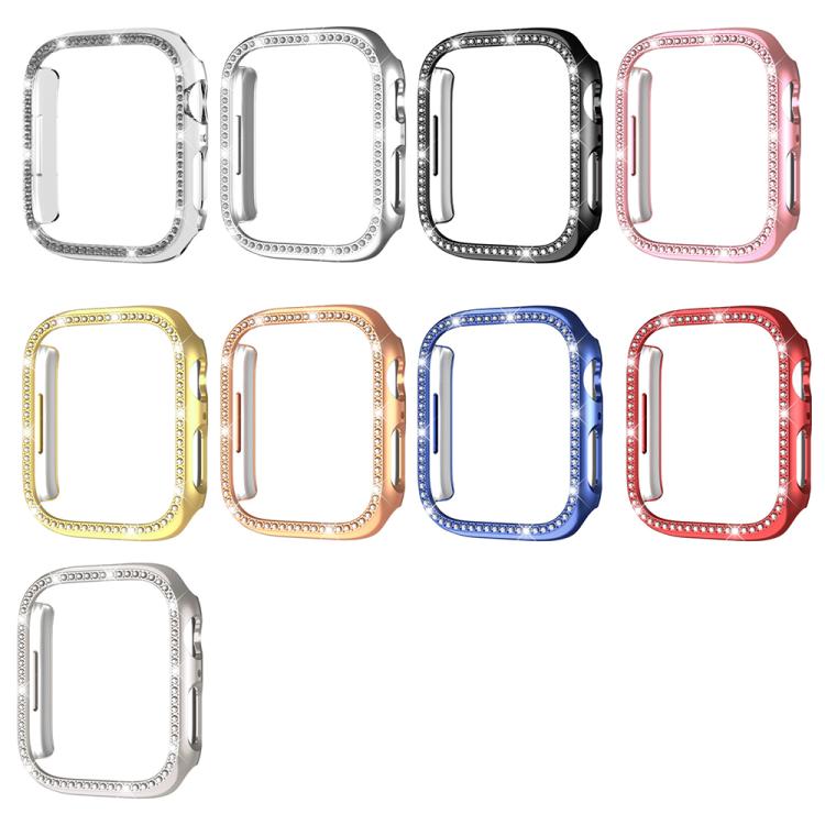 xDfin Single Row Diamond Hollow PC Watch Cover, For Apple Watch Series 11 46mm / 10 46mm, For Apple Watch Series 11 42mm / 10 42mm