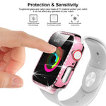 xDfin Single Row Diamond Hollow PC Watch Cover, For Apple Watch Series 11 46mm / 10 46mm, For Apple Watch Series 11 42mm / 10 42mm