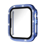 Cassa per orologio in policarbonato con pellicola in vetro temperato a fila singola di diamanti xDfind integrata., For Apple Watch Ultra 3 / 2 / 1 49mm, For Apple Watch Series 9 / 8 / 7 45mm
