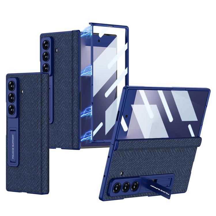 Custodia per telefono GKK in pelle liscia con cerniera pieghevole e magnete integrato., For Galaxy Z Fold8 Ultra 5G, For Samsung Galaxy Z Fold7 5G
