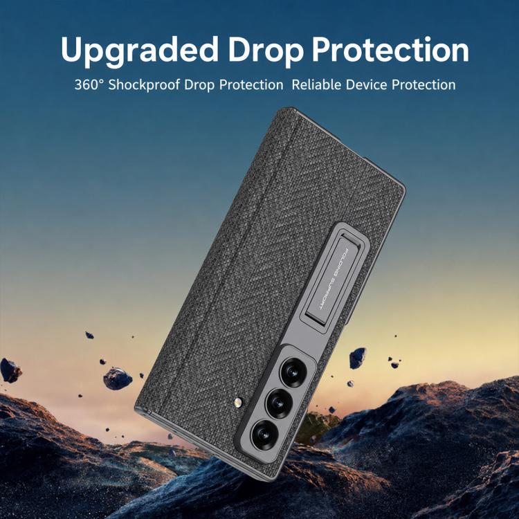 Custodia per telefono GKK in pelle liscia con cerniera pieghevole e magnete integrato., For Galaxy Z Fold8 Ultra 5G, For Samsung Galaxy Z Fold7 5G