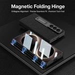 Custodia per telefono GKK in pelle liscia con cerniera pieghevole e magnete integrato., For Galaxy Z Fold8 Ultra 5G, For Samsung Galaxy Z Fold7 5G