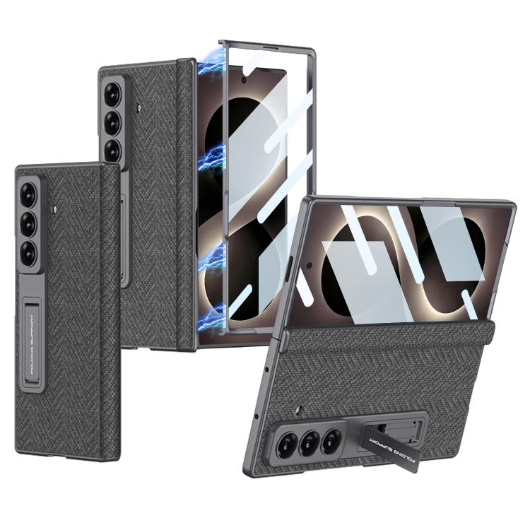 Custodia per telefono GKK in pelle liscia con cerniera pieghevole e magnete integrato., For Galaxy Z Fold8 Ultra 5G, For Samsung Galaxy Z Fold7 5G