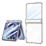 Custodia per telefono trasparente pieghevole con magnete integrato GKK, For Galaxy Z Fold8 5G, For Galaxy Z Flip8 5G, For Samsung Galaxy Z Fold7 5G