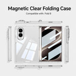 Custodia per telefono trasparente pieghevole con magnete integrato GKK, For Galaxy Z Fold8 5G, For Galaxy Z Flip8 5G, For Samsung Galaxy Z Fold7 5G
