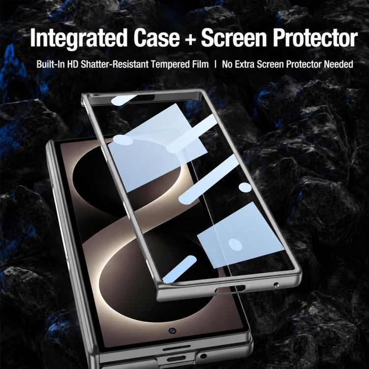 Custodia per telefono GKK con cerniera pieghevole magnetica integrata, meccanismo di regolazione, scomparti per penna e stilo., For Galaxy Z Fold8 Ultra 5G, For Samsung Galaxy Z Fold7 5G