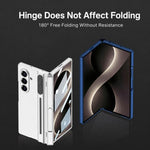 Custodia per telefono GKK con cerniera pieghevole magnetica integrata, meccanismo di regolazione, scomparti per penna e stilo., For Galaxy Z Fold8 Ultra 5G, For Samsung Galaxy Z Fold7 5G