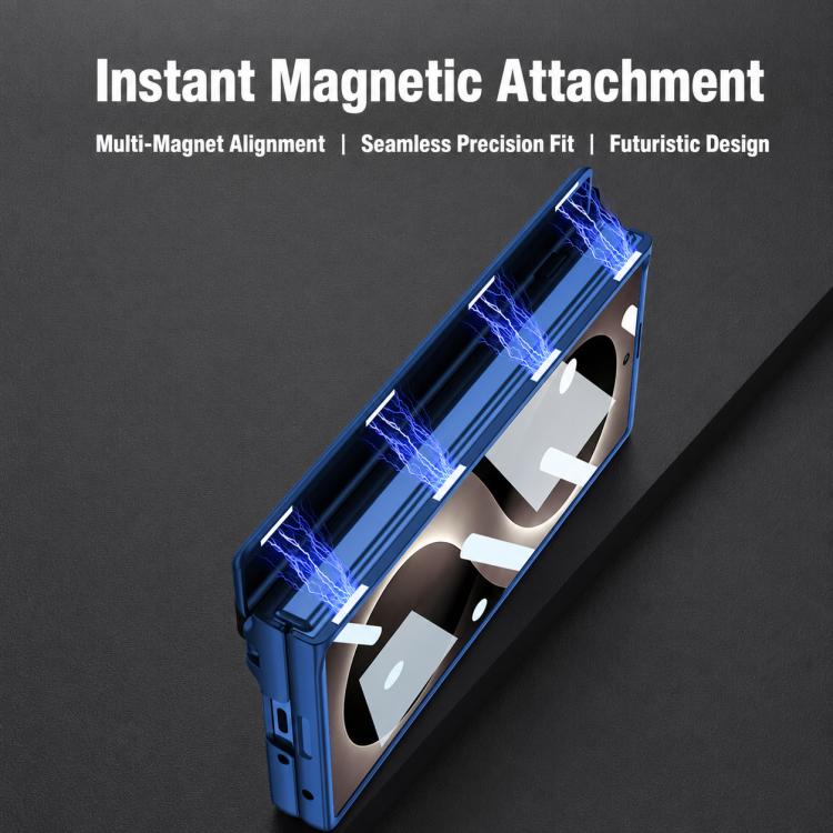 Custodia per telefono GKK con cerniera pieghevole magnetica integrata, meccanismo di regolazione, scomparti per penna e stilo., For Galaxy Z Fold8 Ultra 5G, For Samsung Galaxy Z Fold7 5G