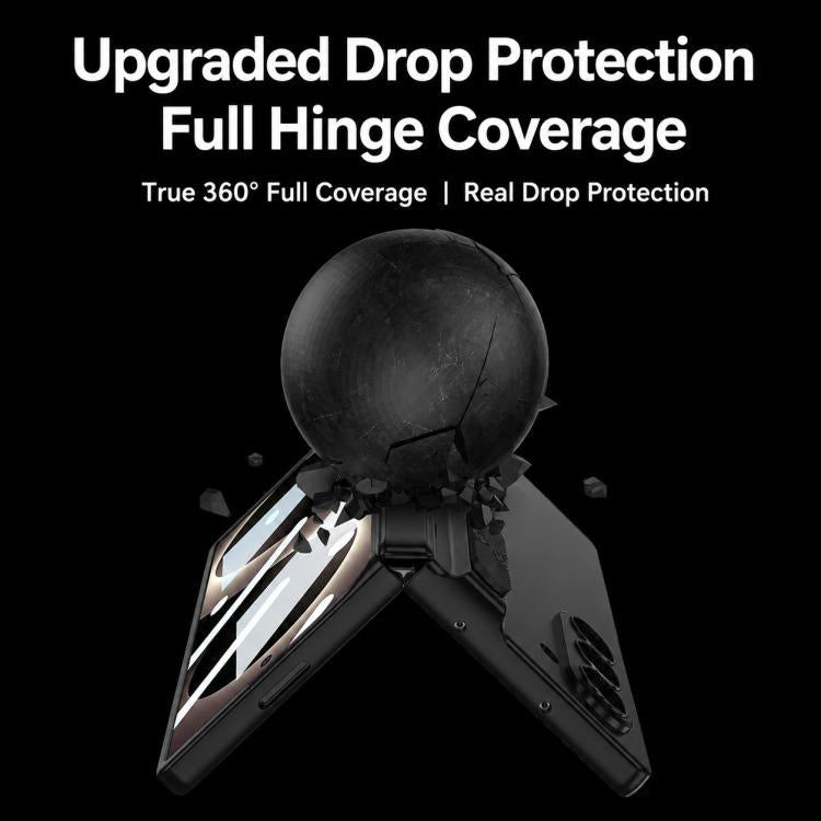 Custodia per telefono GKK con cerniera pieghevole magnetica integrata, meccanismo di regolazione, scomparti per penna e stilo., For Galaxy Z Fold8 Ultra 5G, For Samsung Galaxy Z Fold7 5G