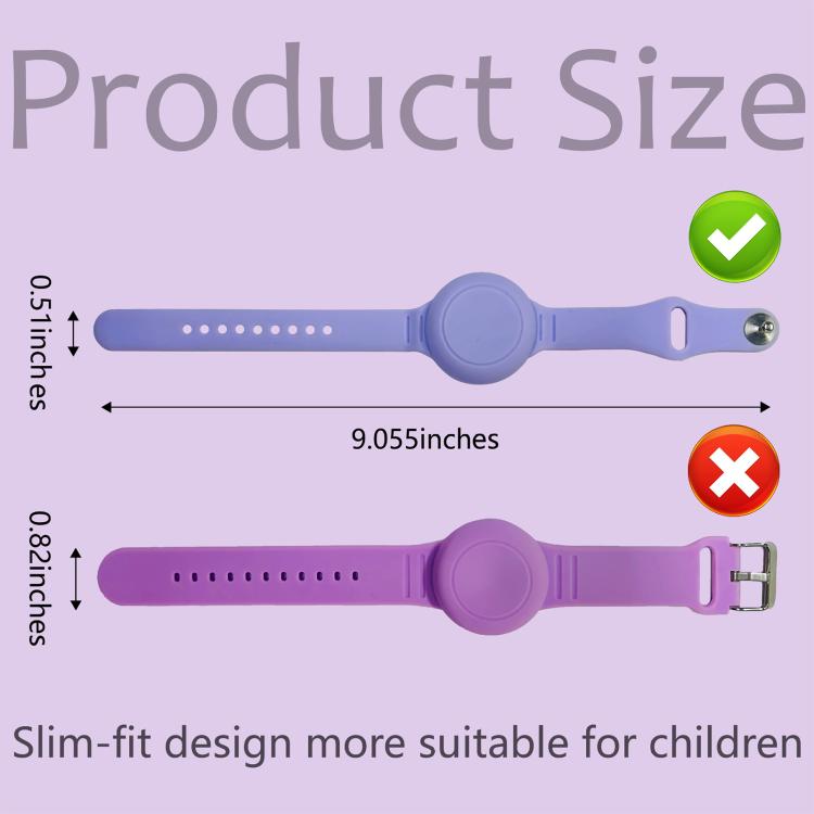 Custodia protettiva anti-smarrimento per localizzatore xDfind in silicone stile cinturino, For AirTag 2nd Gen / AirTag 1st Gen
