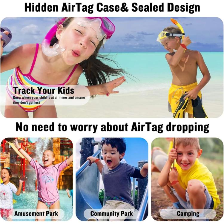 Custodia protettiva anti-smarrimento in silicone traspirante xDfind per localizzatore GPS., For AirTag 2nd Gen / AirTag 1st Gen