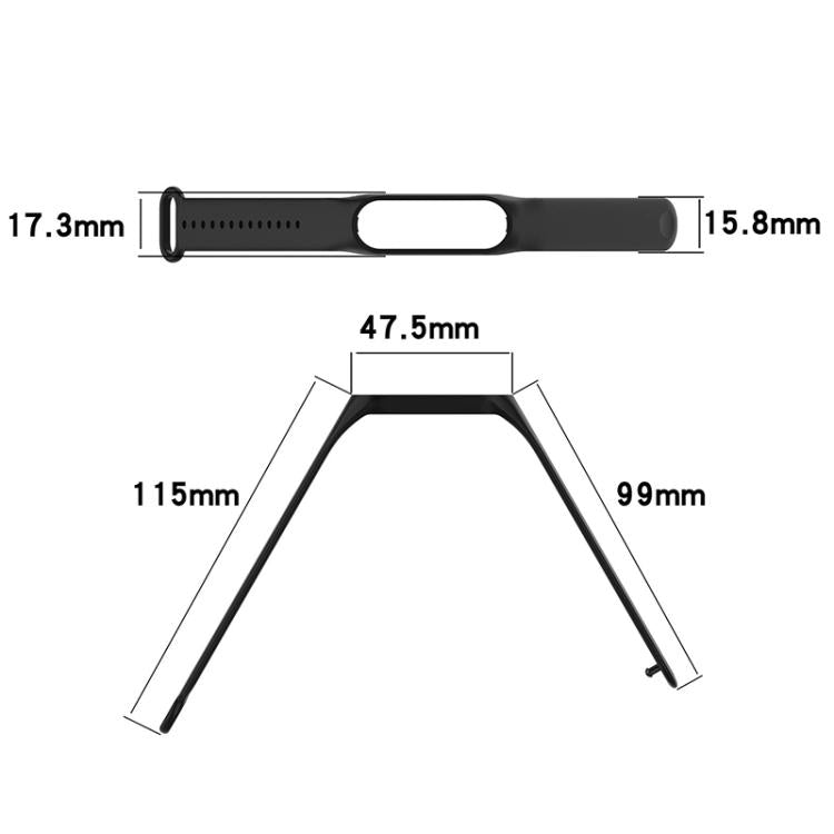 Cinturino per orologio in silicone con copertura integrata a tinta unita xDfind, For Xiaomi Smart Band 10 / 9 / 8