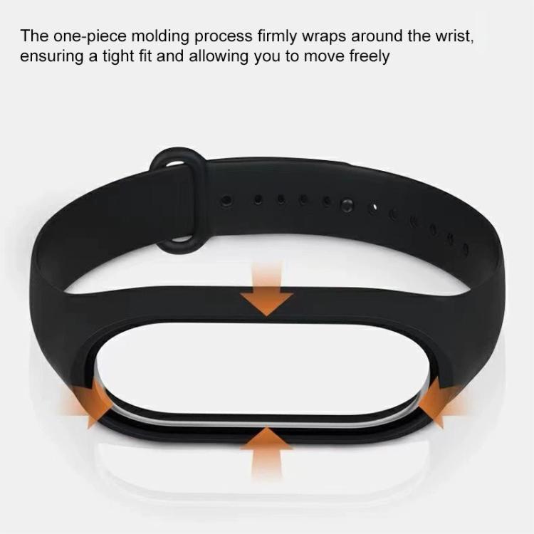 Cinturino per orologio in silicone con copertura integrata a tinta unita xDfind, For Xiaomi Smart Band 10 / 9 / 8