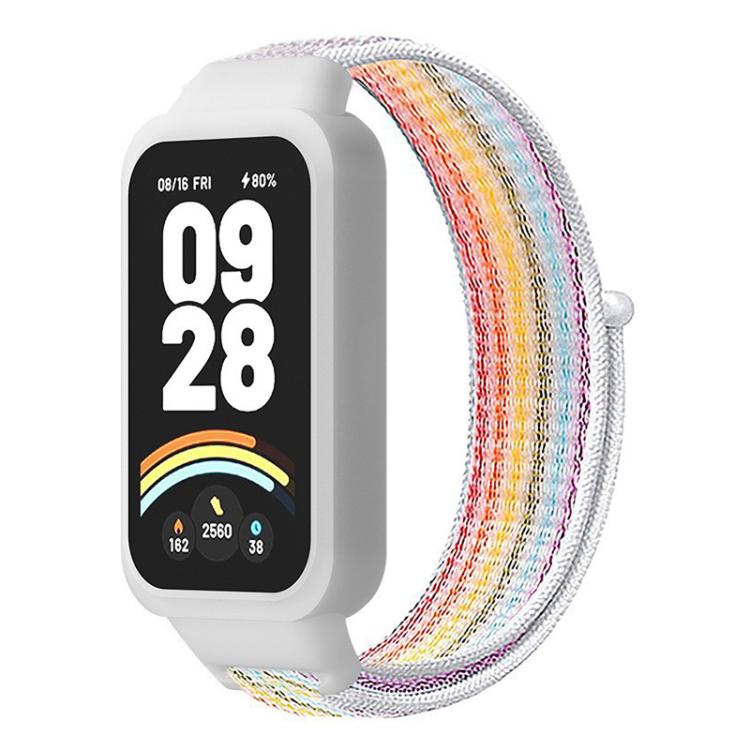 Cinturino per orologio xDfind con copertura in plastica e passante in nylon integrato., For Xiaomi Smart Band 9 Active / Redmi Band 3
