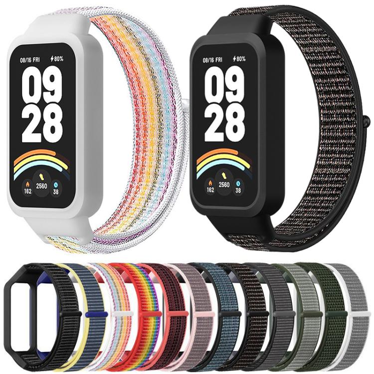 Cinturino per orologio xDfind con copertura in plastica e passante in nylon integrato., For Xiaomi Smart Band 9 Active / Redmi Band 3